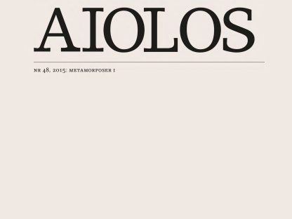 Omslag Aiolos 48: Metamorfoser I