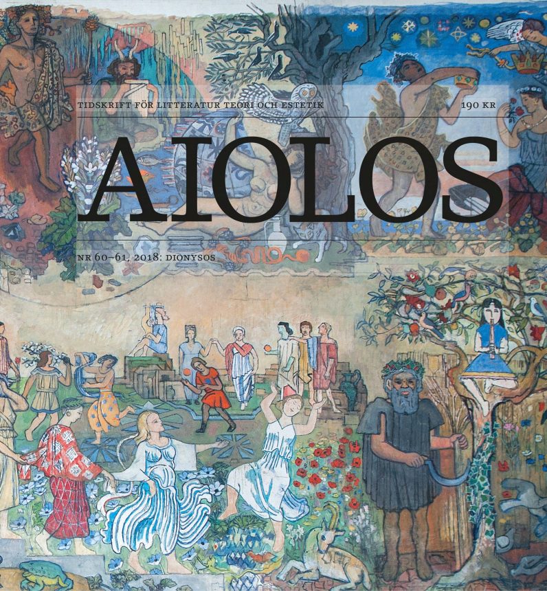 Omslag Aiolos 60–61: Dionysos