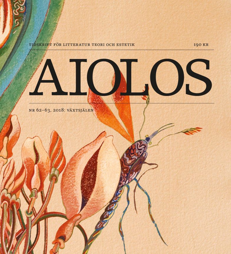 Omslag Aiolos 62–63: Växtsjälen