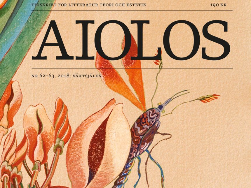 Omslag Aiolos 62–63: Växtsjälen